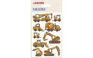 Наклейки объемные "deVente.Строительная техника" 10*15см ПВХ 8002485