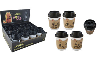 Точилка "deVente.МУР кафе" с контейнером 2 отверстия 8031602