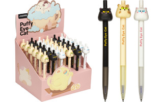 Ручка шариковая "deVente.МУР кафе" автомат на масляной основе синяя 0,7мм 5070626