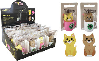 Ластик "МУР кафе.Котик в чашке" 4,5см deVente 8030611