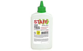 Клей ПВА  150г "Staff.Everyday" с дозатором 225176