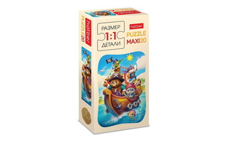 Пазлы Хатбер   20эл MAXI "Пушистые пираты" 20ПЗ5_35340 093491