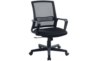 Кресло оператора Helmi HL-M07 "Comfort" черное механизм качания 306211 (под заказ)