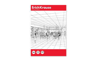 Папка для черчения А4 20л "ErichKrause" 200г/м² 47877