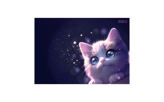 Клеенка для труда "Кокос.Любимый котик" 50*70см 140мкм ПВХ 260581 (4096)