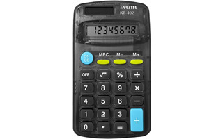 Калькулятор deVENTE 8 разряд 113*64*20мм KT-402 черный 4031522