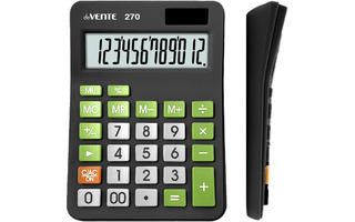 Калькулятор deVENTE 12 разряд 150*106*28мм 270 черный 4031518