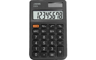Калькулятор deVENTE 8 разряд 94*63*10мм 200N черный 4031526