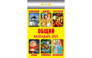 Календарь отрывной "Общий" 2027г ОКК-627 (желтый)
