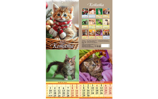 Календарь на пружине "Котята" 170*250 Атберг 1027008