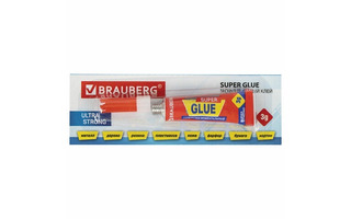 Клей "Brauberg" 3гр моментальный 605566