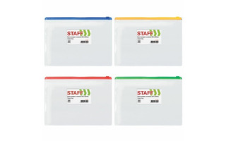 Папка на молнии А4 "STAFF" прозрачная 229547