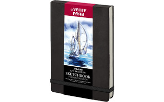 Скетчбук А5 24л "ART. Black" 150*220мм 300г/кв.м тв.обл 2134328 deVente