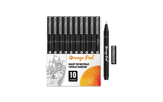 Набор линеров  10шт "ORANGE PEEL" 0,05 до 1,0мм OPL-S10