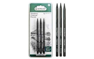 Карандаши угольные 3 шт "ACMELIAE.Light, Medium, Dark" бездревесные WCP-03