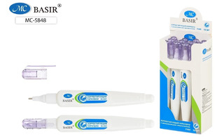 Корректирующая ручка "Basir" 7мл металл МС-5848
