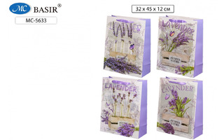 Пакет подарочный32*45 "Basir.Лаванда" МС-5633