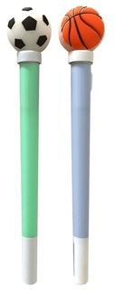 Ручка шариковая "deVente.Balls" LED-подсветка вращающийся элемент синяя 0,7мм 9021101