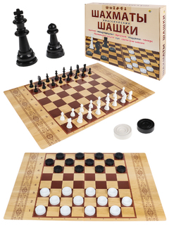 Шашки+шахматы 22*30см ИН-0294