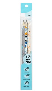 Набор ч/гр карандашей  3шт "MESHU Space" с ластиком 311350 (цена за набор)