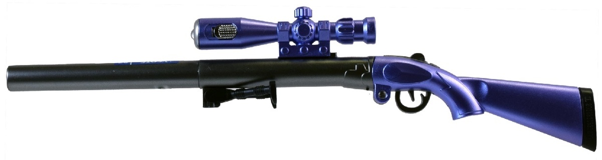 Ручка шариковая "deVente.Sniper rifle" на масляной основе синяя 0,7мм с подсв. 9021027