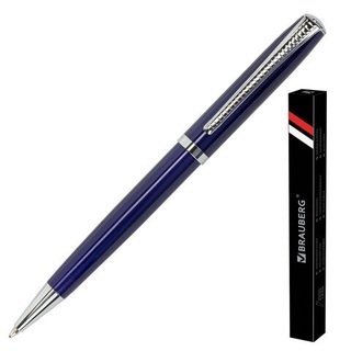 Ручка подарочная "Brauberg.Cayman Blue" корпус синий 0,7мм поворотн 141409