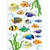Наклейка декоративная "Коралловые рыбы" А4 079.469 778 водостойкая